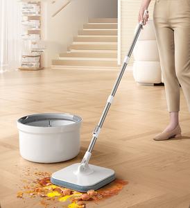 Cubo giratorio de fregona para el hogar, giratorio automático, libre de contaminación, lavado a <span class=keywords><strong>mano</strong></span>, elevación y secado, cubo individual - Product Image 3