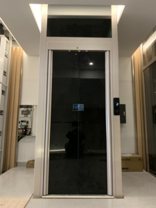 Ascenseur de luxe et supérieur avec miroir doré en acier inoxydable pour ascenseur panoramique - Product Image 5