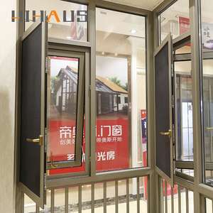 Moderna casa nera <span class=keywords><strong>doppia</strong></span> foglia alluminio superiore appeso battente apertura esterna vetro smaltato <span class=keywords><strong>finestra</strong></span> prezzo filippine - Product Image 3