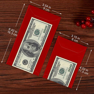 Portefeuilles rouges spéciaux du Nouvel An chinois, enveloppes personnalisées pour entreprise avec estampage à chaud dorée, <span class=keywords><strong>couleur</strong></span> CMJN, papier ordinaire - Product Image 6