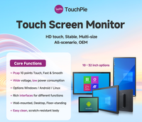 Monitor de Pantalla Táctil de 32, 43 y 55 Pulgadas para Montaje en Pared, PC Táctil, Señalización Digital para Kiosco, Publicidad, Eventos AV, Exposiciones