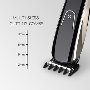 Máy cắt tóc không dây LCD giá rẻ, cắt tỉa tóc chẻ ngọn, râu, dao cạo, máy cạo râu sạc điện, bộ dụng cụ cắt tóc điện USB tùy chỉnh 3W - Product Image 4