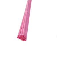 Bâtonnets diffuseurs en fibre rose 3mm * 22cm pour huiles essentielles, bâtonnets diffuseurs colorés en fibre