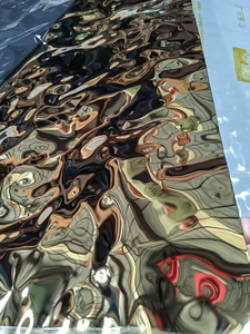 Panneau mural en aluminium, surface texturée brillante, décor bois, design contemporain, ignifuge, pour décoration intérieure - Product Image 5