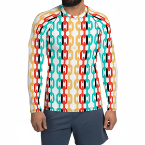 Chemises de fitness pour hommes personnalisées 100% coton Rashguard Gym couche de base avec manches longues et peau serrée élastique tarif de gros - Product Image 1