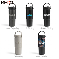 Gobelet isotherme personnalisé avec logo, 700 ml, en acier inoxydable 316 à double paroi avec revêtement céramique, 24 oz, avec infuseur à thé sans BPA pour le camping et la voiture