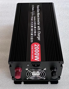 เครื่องสำรองไฟฟ้า (UPS) กำลังไฟ 2000W 2KW 12V 24V 48V เป็นไฟ AC 110V 220V พร้อมที่ชาร์จ - Product Image 1