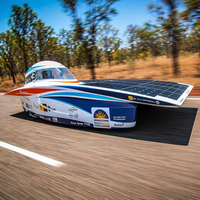 Panneau solaire flexible ETFE Sunpower entièrement noir pour voiture de course, défi solaire universitaire, compétition mondiale de véhicules solaires