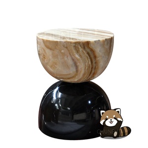 Oem ODM phong cách hiện đại travertine bên bàn cà phê <span class=keywords><strong>handmade</strong></span> đồ nội thất bằng đá tự nhiên cho phòng khách phòng ngủ khách sạn đồ nội thất nhà - Product Image 3