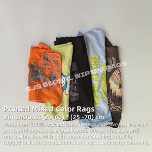 Trapos de Algodón Industriales de Alta Calidad para Limpieza Industrial, Trapos de Camiseta Recortados - Product Image 2