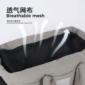 Bolso de transporte transpirable de malla para perros 2 en 1, bandolera portátil con asa frontal para cachorros, gatos y gatitos pequeños - Product Image 3
