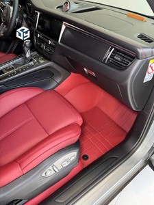Tappetino auto per <span class=keywords><strong>Porsche</strong></span> per <span class=keywords><strong>Cayenne</strong></span> 2018-2019 con antiscivolo accessori interni rosso - Product Image 2