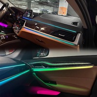 Kit d'éclairage d'ambiance pour BMW G30 G38 |   Bande LED intérieure 11 couleurs pour BMW Série 5 2017-2023, panneau de porte, console centrale, zone des pieds