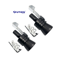 Accessoires réalistes de simulateur de voiture de course de son de sifflet Turbo tuyaux d'échappement universels avec tuyau de sifflet de silencieux
