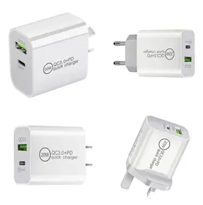 Type C Quick Charger For 14 Pro Max 18W 20W US EU Plug PD Charger Power Adapter For 12 13 Mobile Phone Electric ABS