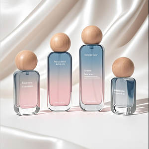 Luxe Lotion Pomp <span class=keywords><strong>Spray</strong></span> Fles Emulsie Gezicht Huidverzorging Moisturizer Serum Olie Lichaam Toner Glas Zonnebank Olie Fles Met Houten Dop - Product Image 1