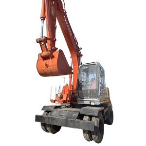 รถขุดล้อยางฮิตาชิ EX100WD มือสอง พร้อมบุ้งกี๋ขุดขนาด 0.59 ลบ.ม. รถขุดไฮดรอลิกมือสอง สภาพดี - Product Image 1