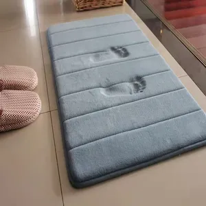 Felpudo absorbente de agua para la cocina, alfombra cómoda de espuma viscoelástica para la puerta del baño, antideslizante