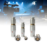 Connecteur UHUB série 0B, contacts plaqués or, fiche métallique circulaire pour port de signal audio HiFi haut de gamme