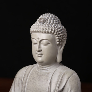 Decoración de paisaje, candelabro para sala de estar, patio de casa, <span class=keywords><strong>Buda</strong></span> Zen chino, artesanías de resina, adornos de escritorio de personajes - Product Image 3