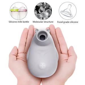 Silicone morbido 7 modalità di masturbazione femminile figa leccare tasca mini simpatico orso sex toy aspirante vibratori