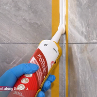 Adhésif silicone neutre résistant aux intempéries et anti-moisissure pour cuisine et salle de bain, idéal pour l'emballage
