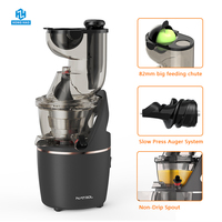 Elektrische multifunctionele stille motor slowjuicer voor het hele fruit, koudpersen, met roestvrijstalen zeef voor huishoudelijk gebruik