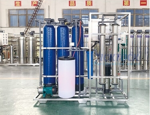Sistema de tratamiento de agua salada para pozos de 500L con ósmosis inversa, inhibidor de incrustaciones y ablandador de pequeña capacidad, tipo FRP, RO para río - Product Image 3
