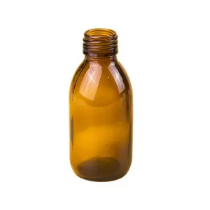 28/410 100ml amber cam şişe şurubu Tip III