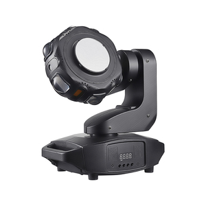 Projecteur de scène MOKE multi-effets 120W RGBW à tête mobile, avec fonctions boule disco, faisceau et stroboscope, éclairage DJ DMX pour mariages, clubs, discothèques et scènes DJ - Product Image 3