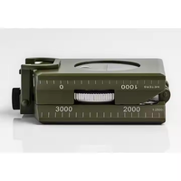 Boussole multifonctionnelle professionnelle en métal, règle de voyage d'aventure en plein air, niveau inclinomètre, loupe phosphorescente