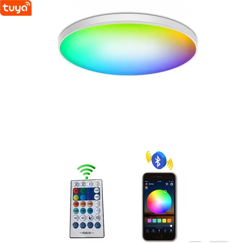2022 Hot selling modern smart home RGB lighting playing music LED lighting bedroom apartment ceiling light