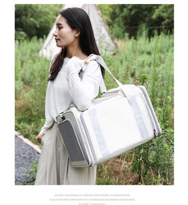 <span class=keywords><strong>2026</strong></span> थोक पोर्टेबल सक्षम पालतू वाहक बड़े क्षमता वाले हाथ से रखे बैग बाहर के लिए दो छोटे कुत्तों की बिल्लियों को फिट करता है - Product Image 3