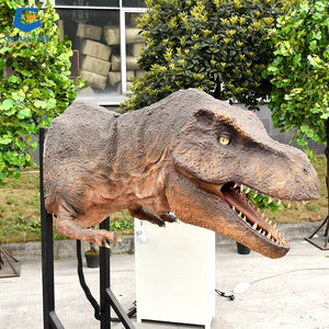 SGD10 tête de dinosaure t-rex murale Silicone <span class=keywords><strong>Dinosau</strong></span> t-rex modèle animatronique pour la décoration de centre commercial - Product Image 3