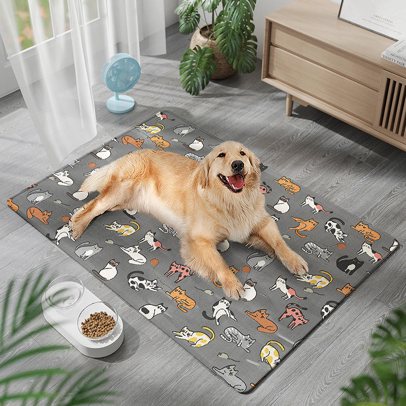 Alfombra de seda de hielo para mascotas - Cat Park Grey