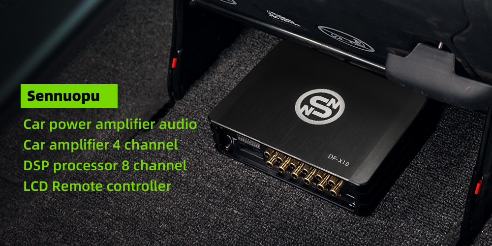Sennuopu X10 Car Audio DSP Power Amp - 4 Channel Amplifier for