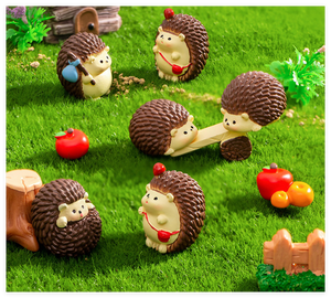 Regali e Decorazioni Artigianali, <span class=keywords><strong>Giardino</strong></span> in Miniatura, Animali 3D in Resina a Forma di <span class=keywords><strong>Riccio</strong></span>, Sacchetto Sorpresa, Giocattolo per Bambini con Playdough e Slime - Product Image 1