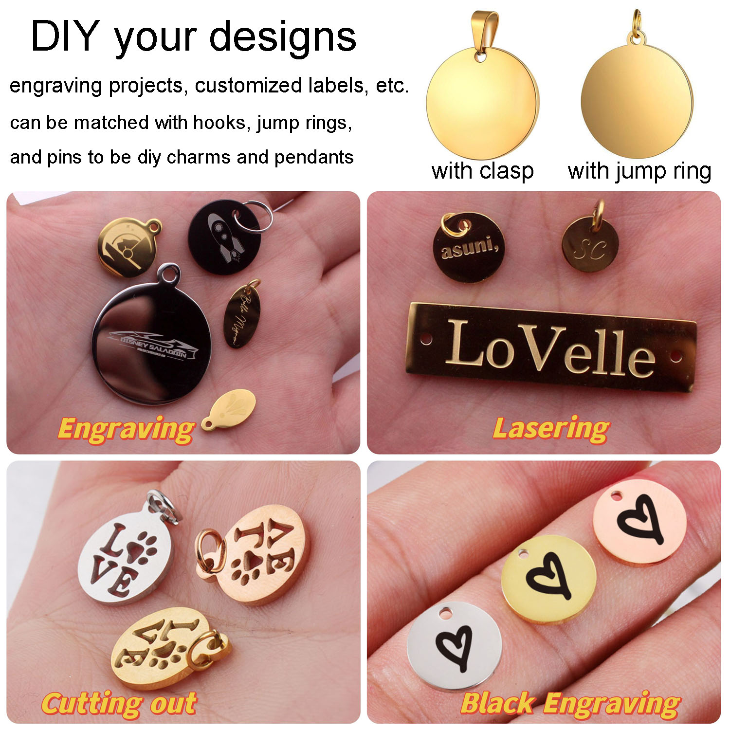 pendant custom engrave