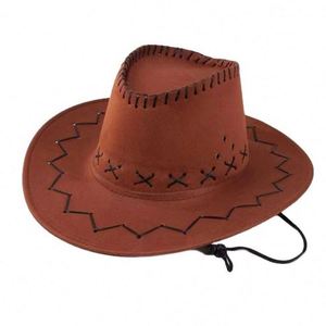 Sombrero Vaquero del Oeste Unisex con Visera Ancha para Fiesta, Pesca, Viajes al Aire Libre, Color Personalizado - Product Image 1