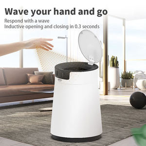 Poubelle intelligente automatique 13L avec capteur sans contact, ensachage automatique, auto-scellante, hygiénique, couvercle pliable pour cuisine et bureau - Product Image 4