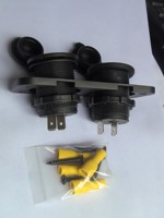 Divisor de Encendedor de Cigarrillos para Coche 12V 24V, Adaptador de Enchufe de Alimentación Impermeable, Toma de Corriente de 1/2/3 Placas para Montaje en Panel para ATV RV