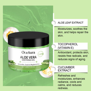 OceAura Venta al por mayor cuidado facial Hidratante Enfriador Hidratante y refrescante <span class=keywords><strong>Gel</strong></span> de <span class=keywords><strong>aloe</strong></span> y pepino - Product Image 2
