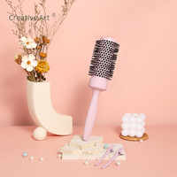 Bonne vente, ensemble de pinceaux à cheveux roses, manche de peinture en aérosol, coffret cadeau pour femmes avec toutes les fêtes
