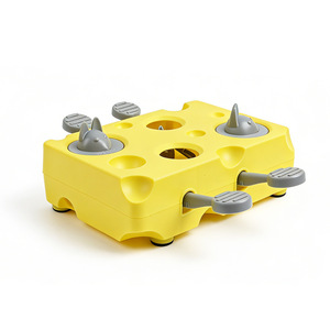 Juguete interactivo transfronterizo para mascotas: Dispensador de queso y jamón de ABS para gatos, juguete divertido con caja para premios y golosinas, suministros para mascotas. - Product Image 5