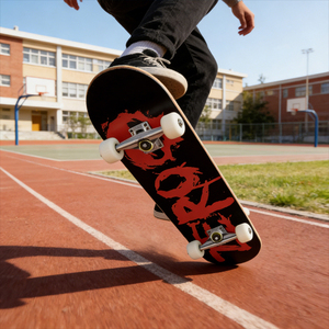 ZHOYA Skateboard à double roulement, planche en érable à quatre roues, professionnel, pour la pratique urbaine, pour adultes, hommes, femmes et adolescents - Product Image 6