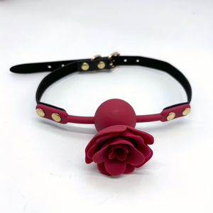 Juguetes Sexuales para Mujeres Rose Fetish, Mordaza Bucal de Silicona Ajustable y Transpirable con Forma de Rosa, BDSM Bondage para Hombres, Mujeres y Adultos - Product Image 5