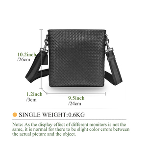 Nuova Borsa a Tracolla Casual da <span class=keywords><strong>Uomo</strong></span> di Tendenza, in Vera Pelle Coreana, Impermeabile con Cerniera, Borsa a Tracolla Piccola e Alla Moda - Product Image 4