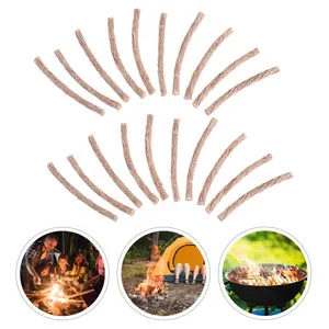 Johold Pack Combustion Fire hemp rope charcoal lighter Outdoor camping picnic barbecue supplies igniter igniter rope beeswax