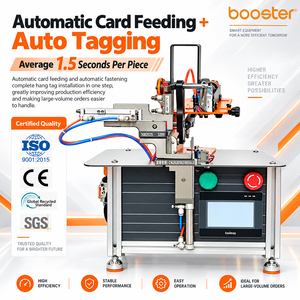 Máquina Etiquetadora Industrial Booster BOS-168, Estructura Duradera de ABS, Aguja Plateada para Aplicación de Etiquetas Colgantes en Prendas - Product Image 1