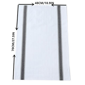 Pamuk mutfak bulaşık havluları için mutfak dekoru, süper emici ve dayanıklı kurulama bezi, düz örgü bezler - Product Image 3